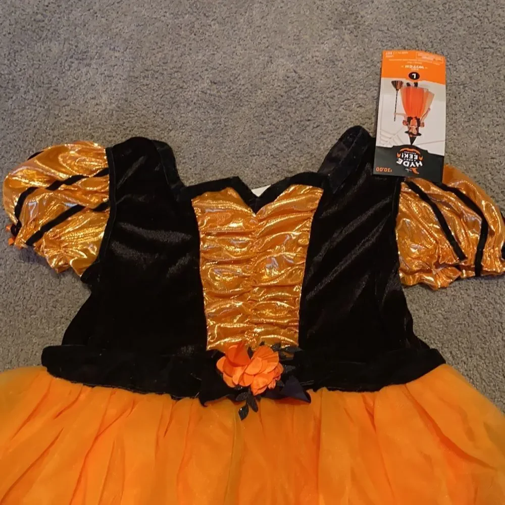 Kids Witch Halloween Costume Size L NWT